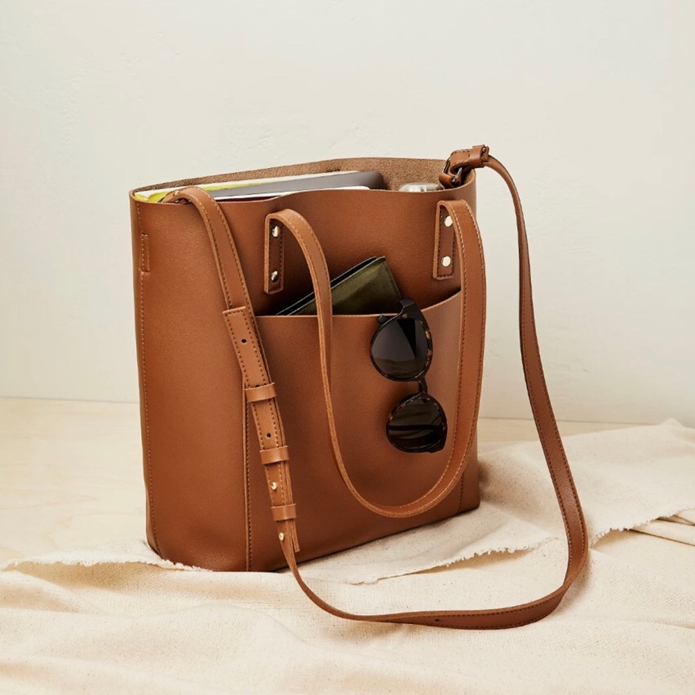 Henny + Lev Vegan Leather 2-in-1 Everyday Tote